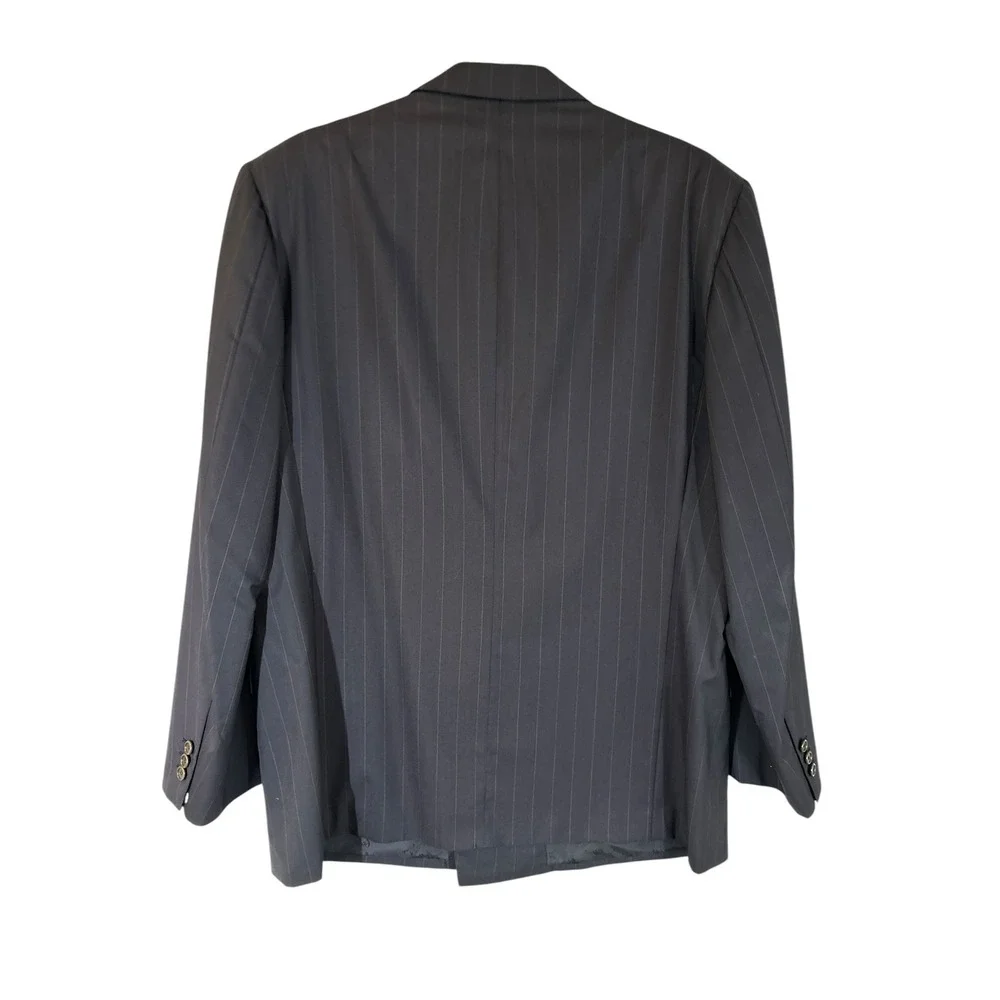 Brioni‎ Navy Pinstripe Double Breasted Blazer Sports Coat 44R Tiberio Flaminio